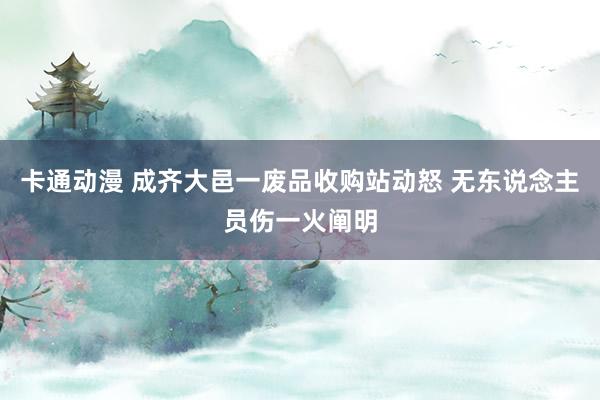 卡通动漫 成齐大邑一废品收购站动怒 无东说念主员伤一火阐明