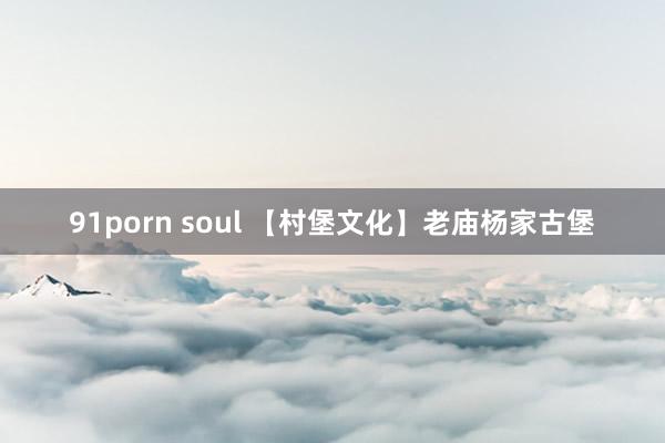 91porn soul 【村堡文化】老庙杨家古堡